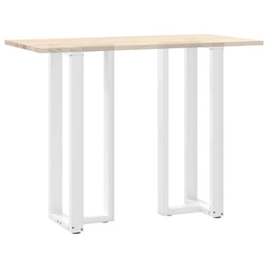 Bar table legs T-shaped 2 pcs white 40x35x(110-111) cm steel
