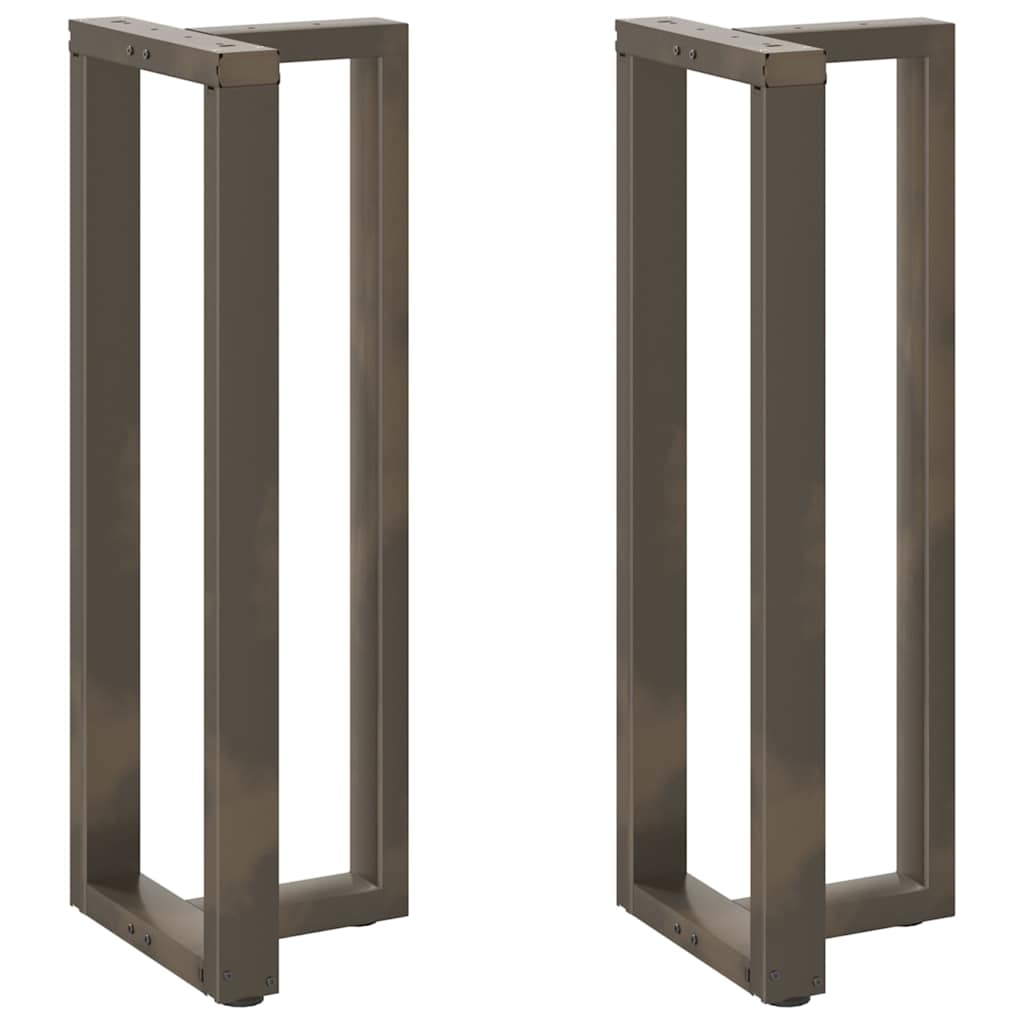 Bar table legs T-shaped 2 pcs natural 40x35x(110-111) cm steel