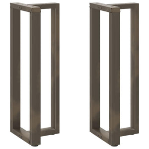 Bar table legs T-shaped 2 pcs natural 40x35x(110-111) cm steel