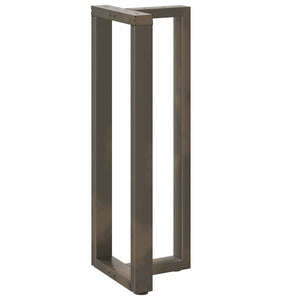 Bar table legs T-shaped 2 pcs natural 40x35x(110-111) cm steel