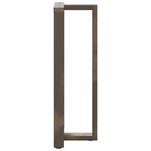 Bar table legs T-shaped 2 pcs natural 40x35x(110-111) cm steel