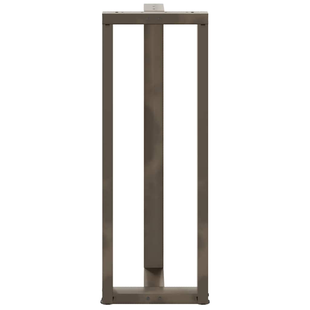 Bar table legs T-shaped 2 pcs natural 40x35x(110-111) cm steel