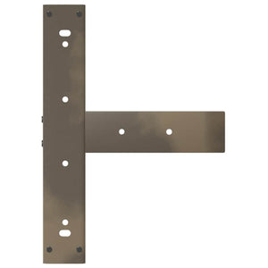 Bar table legs T-shaped 2 pcs natural 40x35x(110-111) cm steel