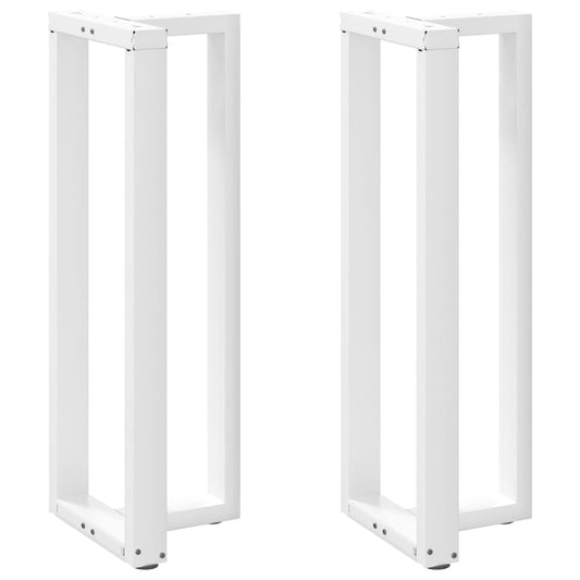 Bar table legs T-shaped 2 pcs white 50x35x(110-111) cm steel