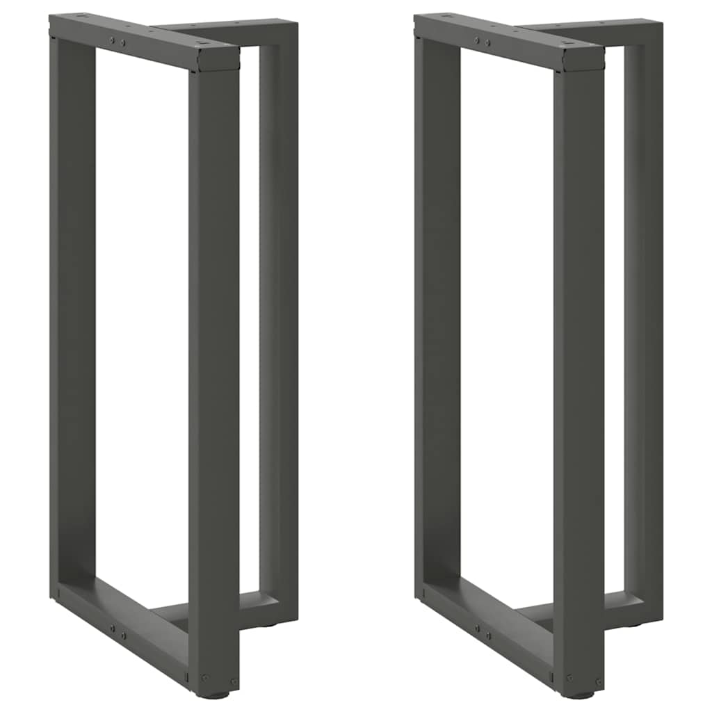 Bar table legs T-shaped 2 pcs anthracite 60x35x(110-111) cm steel