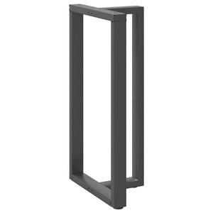 Bar table legs T-shaped 2 pcs anthracite 60x35x(110-111) cm steel