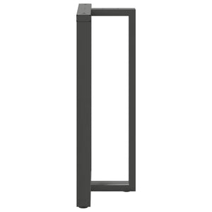 Bar table legs T-shaped 2 pcs anthracite 60x35x(110-111) cm steel