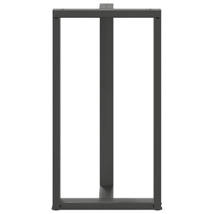 Bar table legs T-shaped 2 pcs anthracite 60x35x(110-111) cm steel