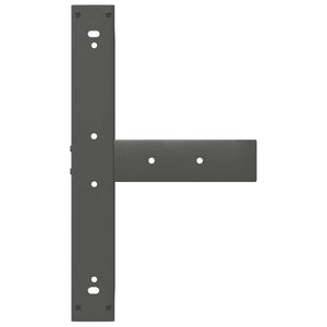 Bar table legs T-shaped 2 pcs anthracite 60x35x(110-111) cm steel