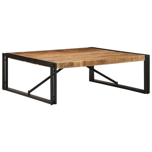 Coffee table 100x100x35 cm rough solid mango wood
