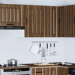 Kitchen wall cabinet Lucca brown oak engineered wood