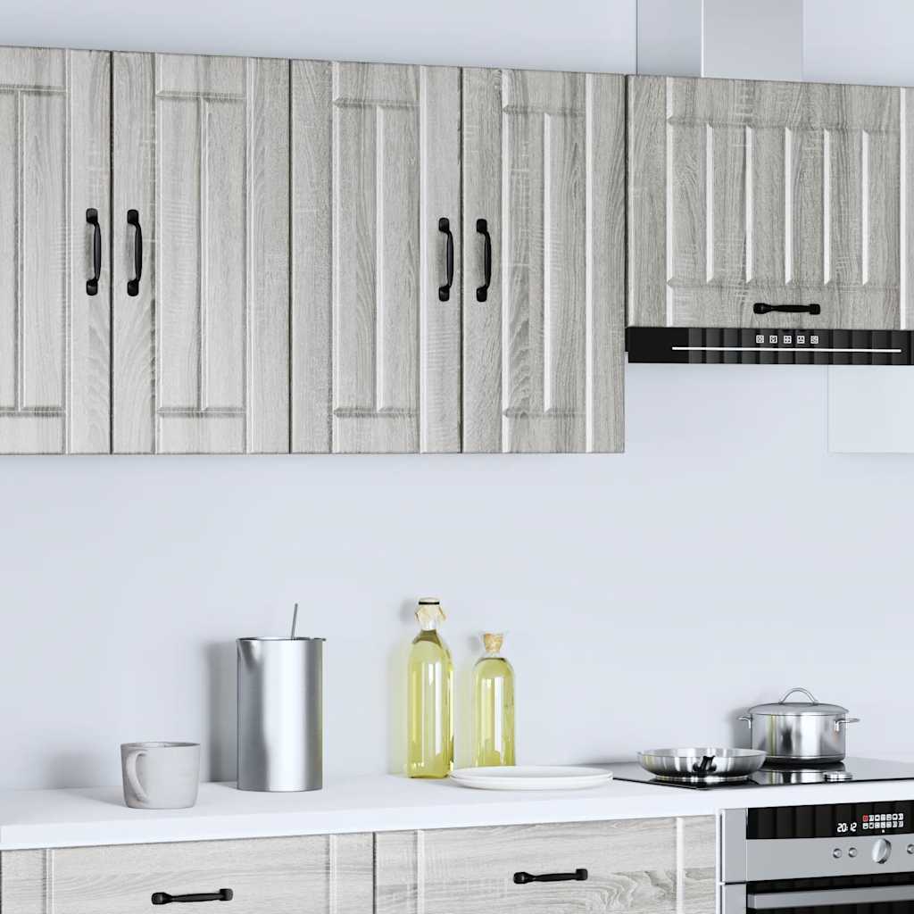 Kitchen wall cabinet Lucca gray sonoma engineered wood