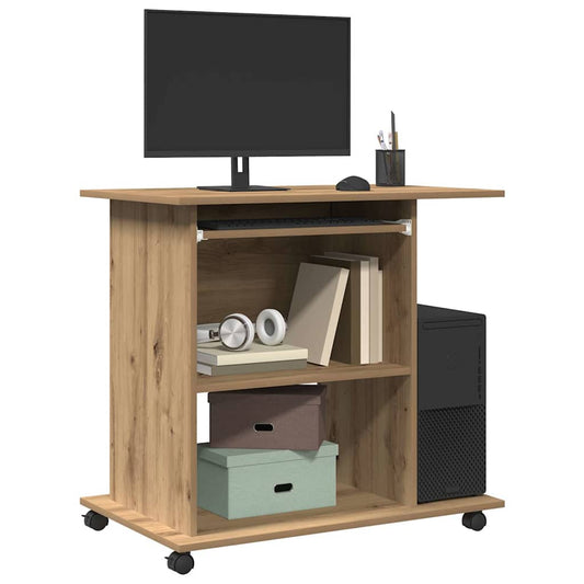 Databord artisan eik 80x50x75 cm konstruert tre