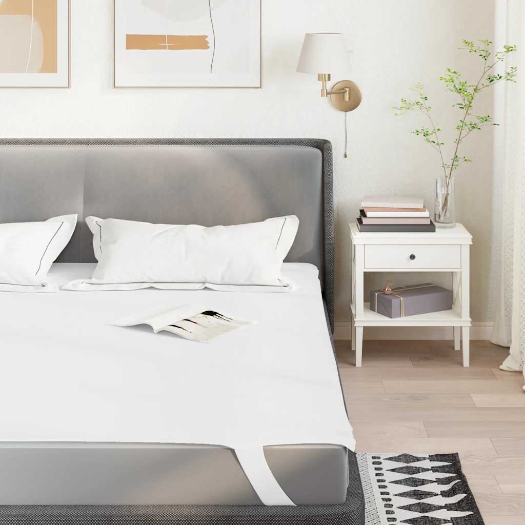 Mattress protector white 160x200 cm waterproof