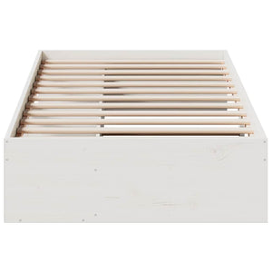 Daybed without mattress white 75x190 cm solid pine wood