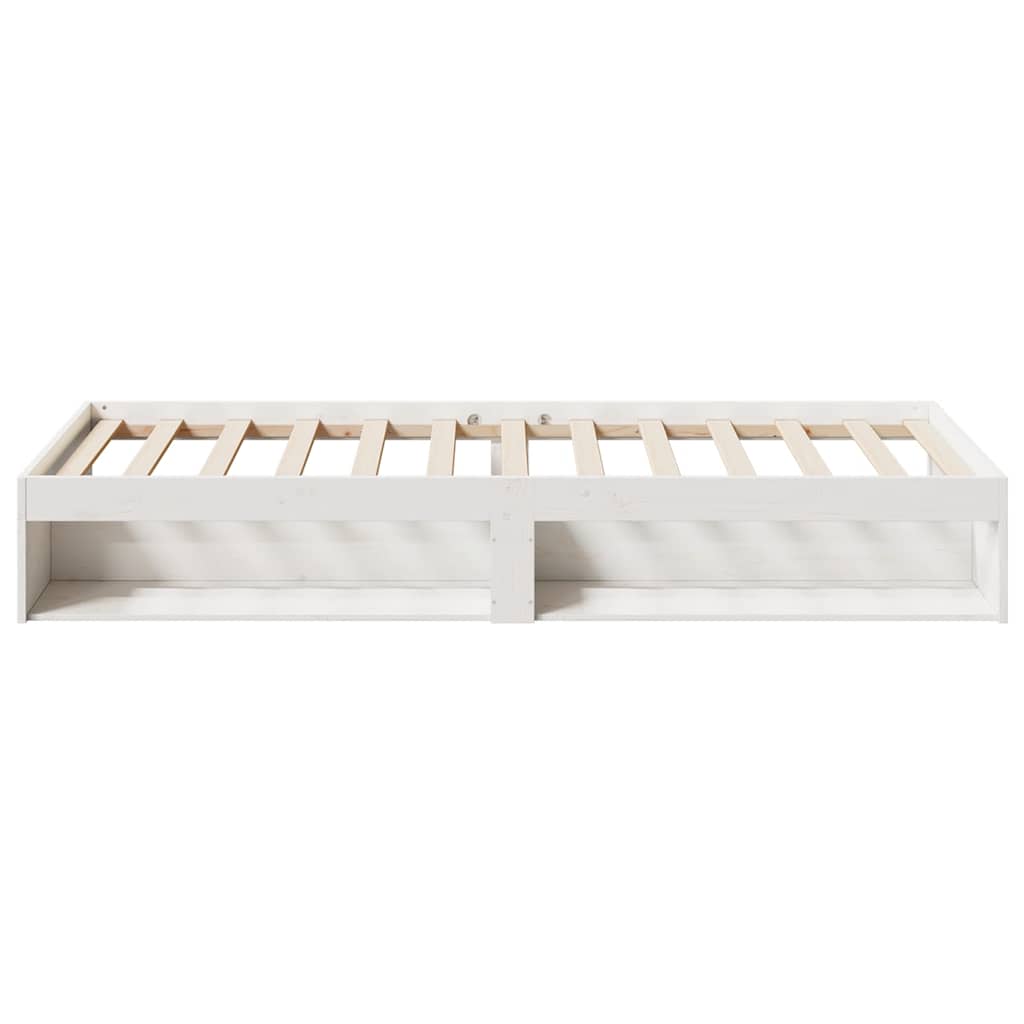 Daybed without mattress white 75x190 cm solid pine wood