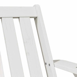 Adirondack garden chair white 75x77x77 cm solid pine wood