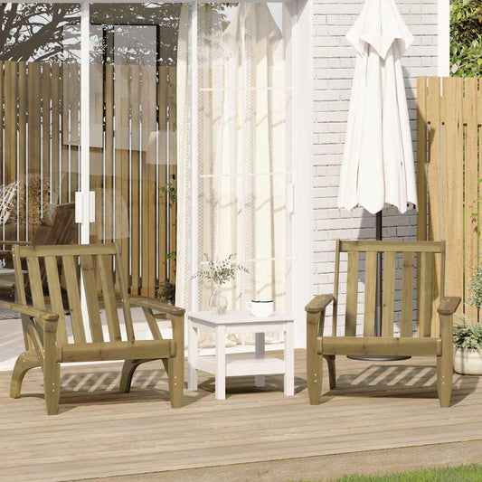 Adirondack garden chairs 2 pcs 75x77x77 cm impregnated pine