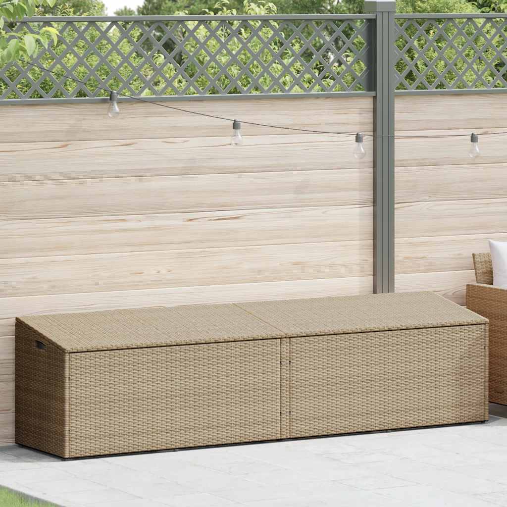 Cushion case beige 220x50x58 cm poly rattan