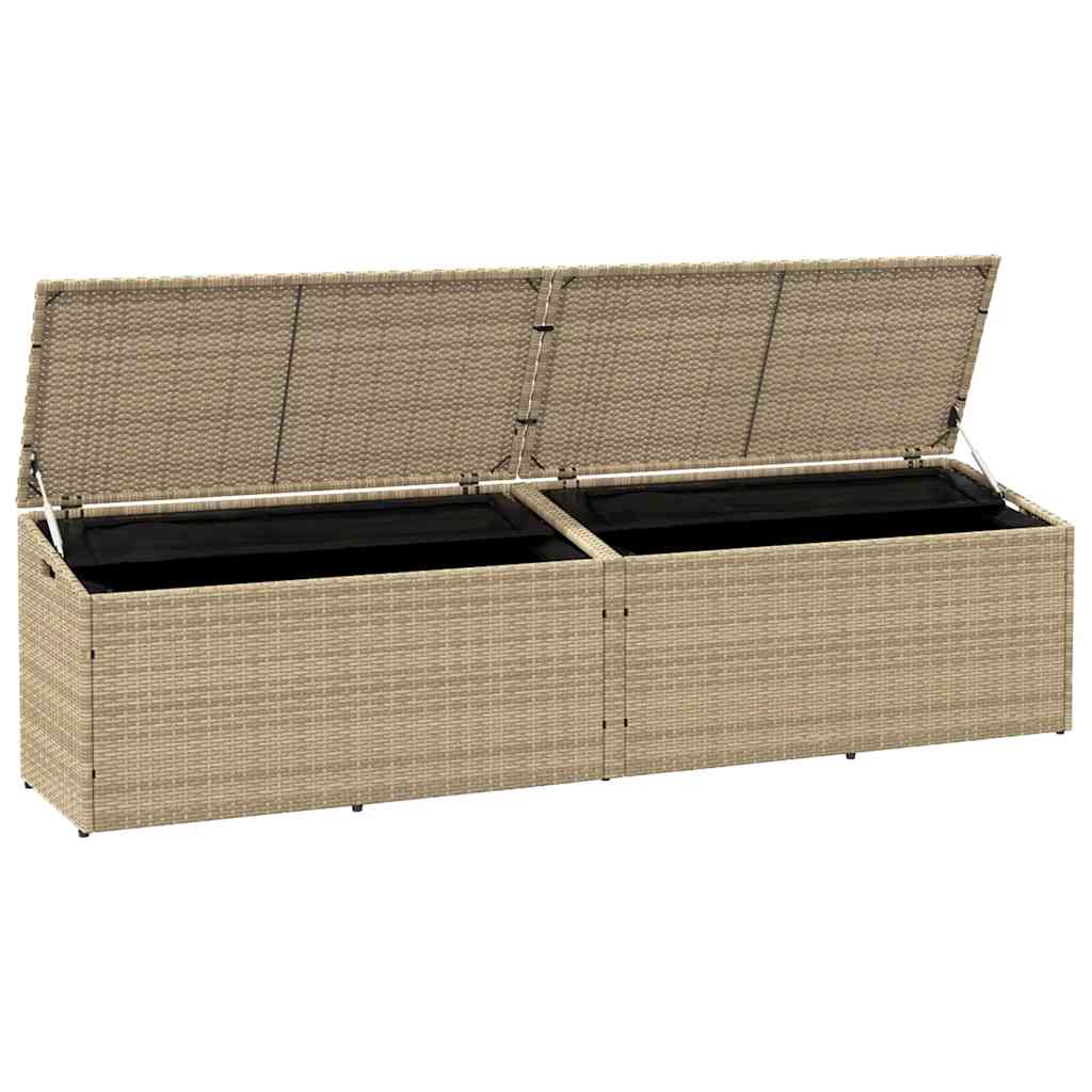 Cushion case beige 220x50x58 cm poly rattan