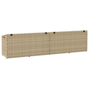 Cushion case beige 220x50x58 cm poly rattan
