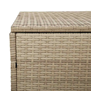 Cushion case beige 220x50x58 cm poly rattan