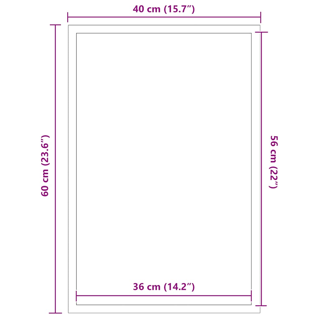 Doormat blue 40x60 cm