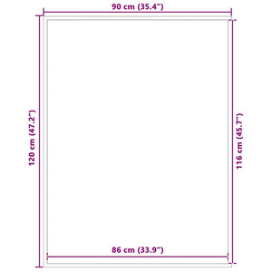 Doormat Blue 90x120 cm
