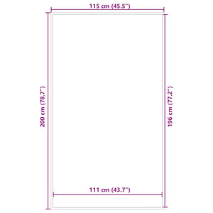 Doormat Brown 115x200 cm