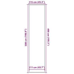 Doormat Grey 115x500 cm