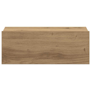 Flytende nattbord 2 stk artisan eik 40x32x15 cm konstruert tre