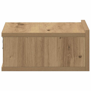 Flytende nattbord 2 stk artisan eik 40x32x15 cm konstruert tre