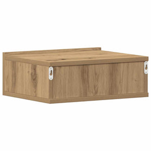 Flytende nattbord 2 stk artisan eik 40x32x15 cm konstruert tre