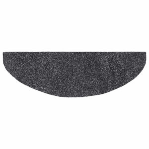 Self-adhesive stair mats 20 pcs dark grey 65x21x4 cm