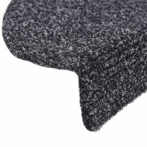 Self-adhesive stair mats 20 pcs dark grey 65x21x4 cm