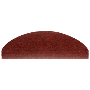 Self-adhesive stair mats 20 pcs red 65x21x4 cm