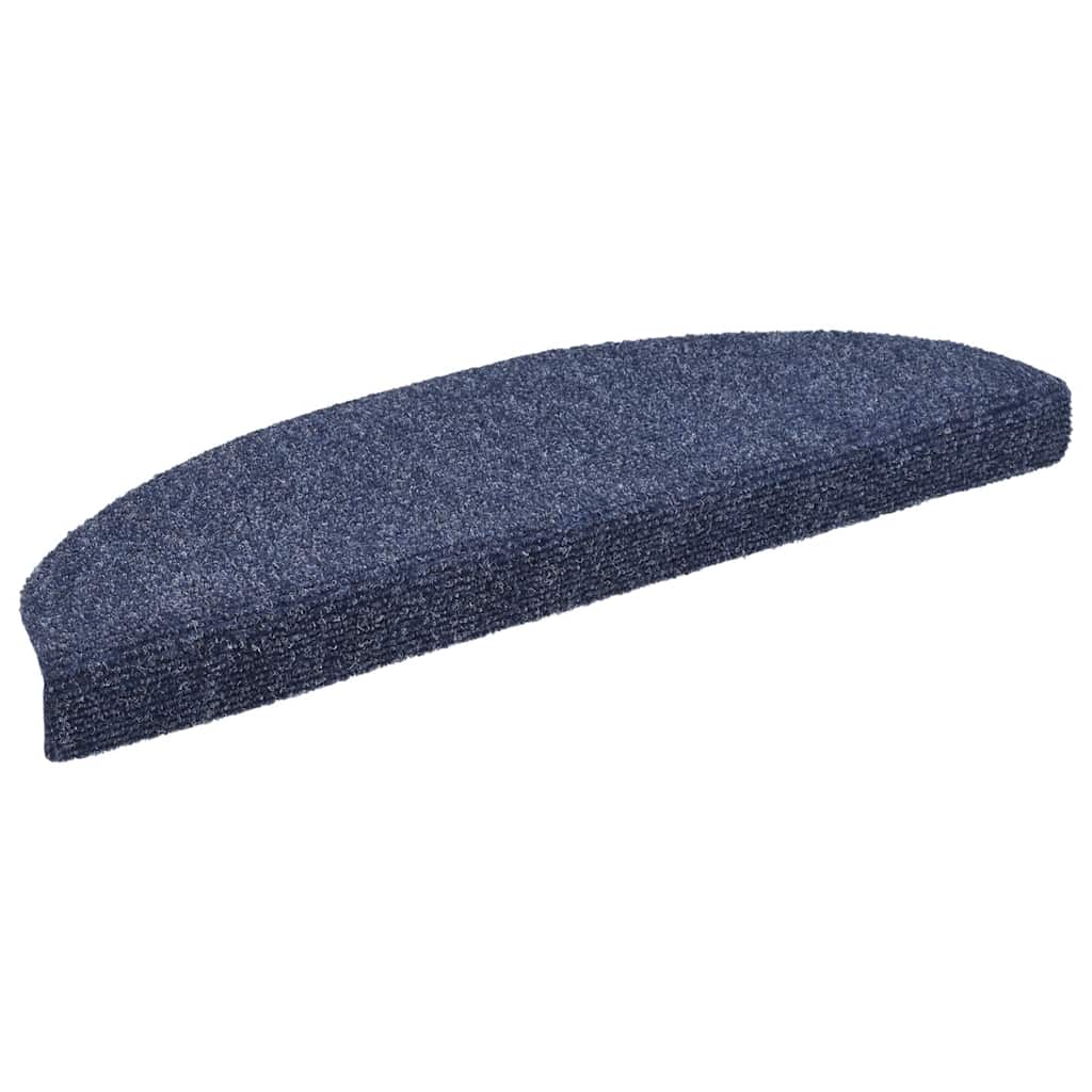 Self-adhesive stair mats 30 pcs blue 65x21x4 cm