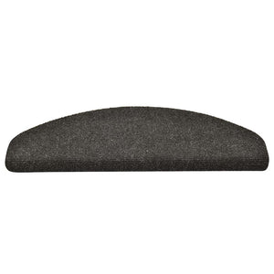 Self-adhesive stair mats 30 pcs anthracite 65x21x4 cm