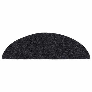 Self-adhesive stair mats 20 pcs black 56x17x3 cm