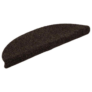 Self-adhesive stair mats 20 pcs brown 56x17x3 cm