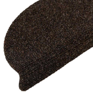 Self-adhesive stair mats 20 pcs brown 56x17x3 cm