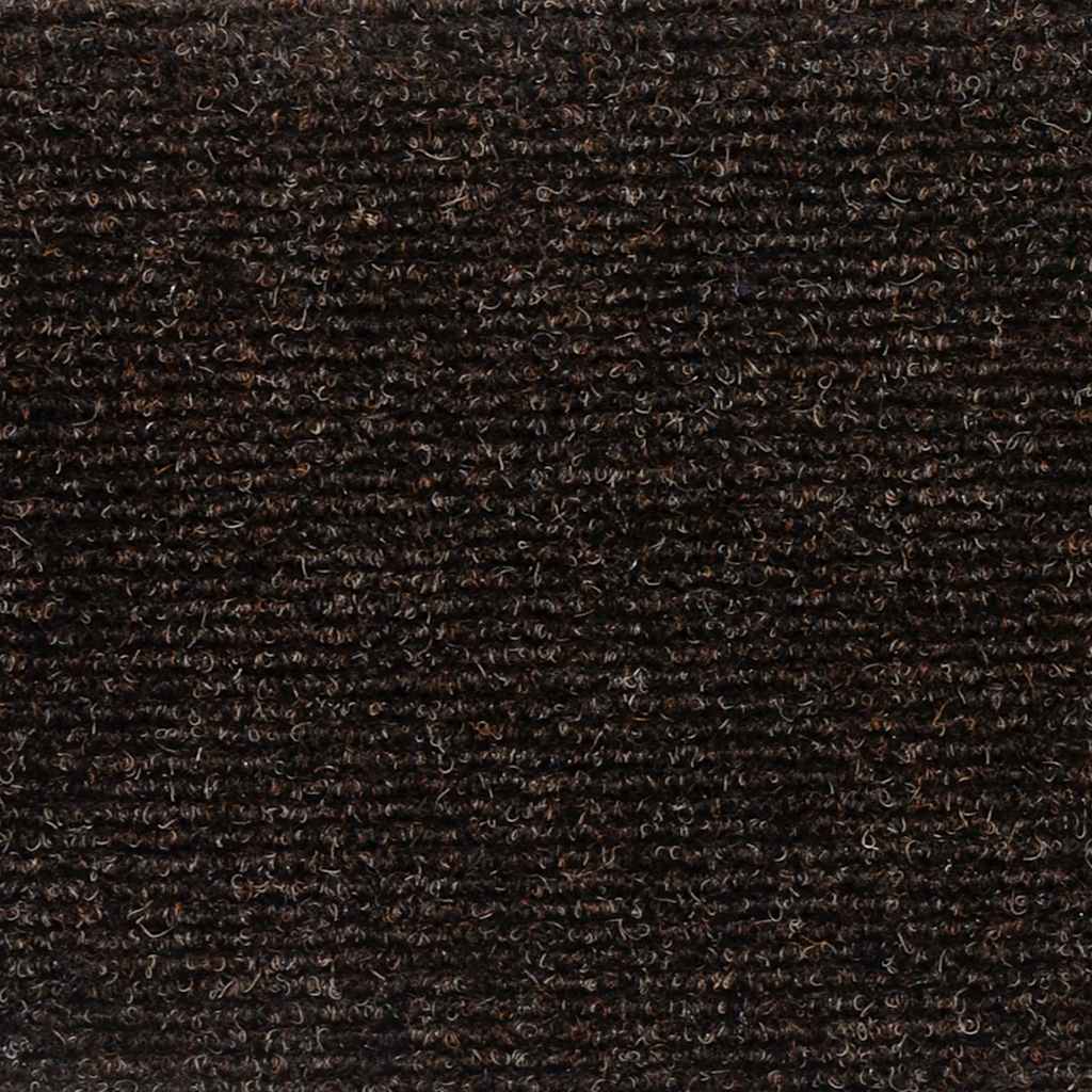 Self-adhesive stair mats 20 pcs brown 56x17x3 cm