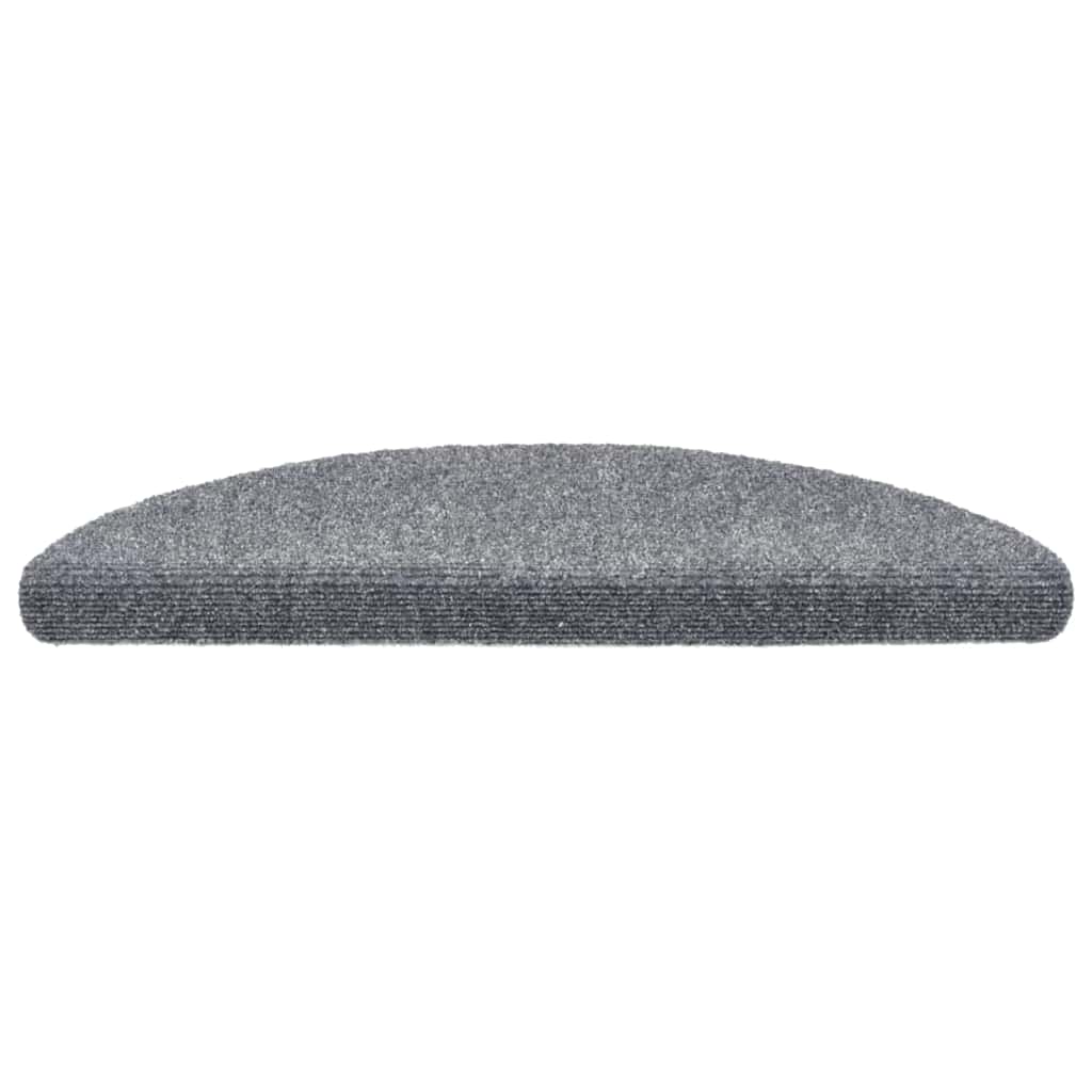 Self-adhesive stair mats 30 pieces light gray 56x17x3 cm