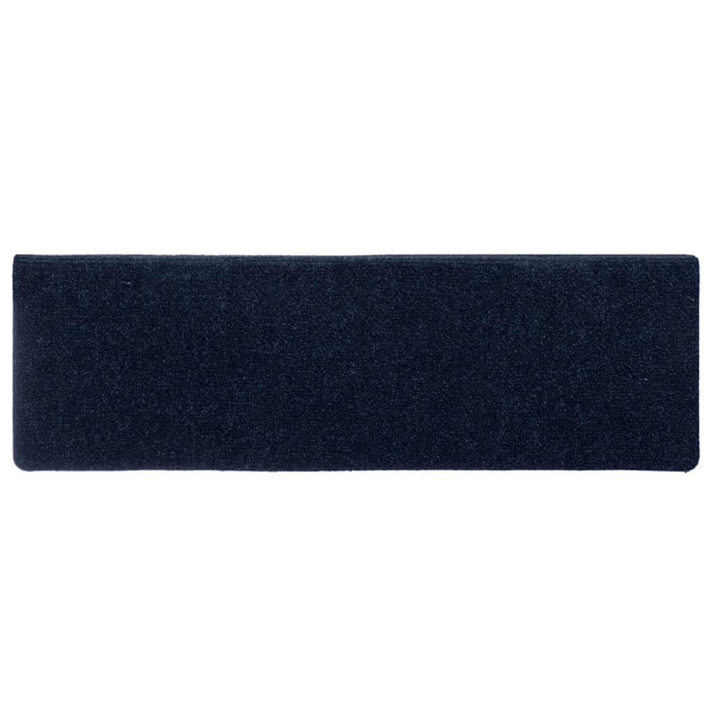 Self-adhesive stair mats 30 pcs navy blue 65x21x4 cm