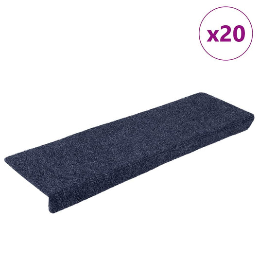 Self-adhesive stair mats 20 pcs anthracite 65x21x4 cm