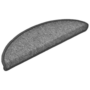 Stair mats 30 pcs dark gray 56x17x3 cm