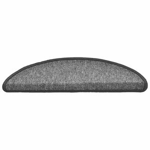 Stair mats 30 pcs dark gray 56x17x3 cm