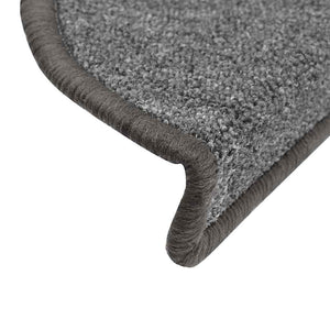 Stair mats 30 pcs dark gray 56x17x3 cm