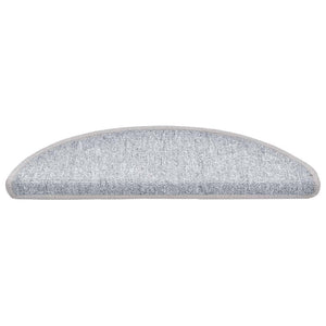 Stair mats 30 pcs light gray 56x17x3 cm