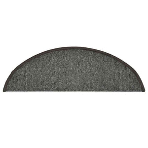 Stair mats 30 pcs dark gray 56x17x3 cm